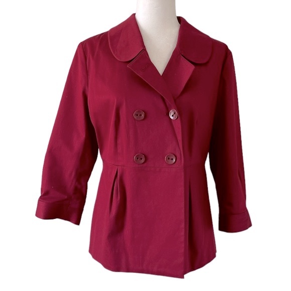 Apt 9 Double Breasted Brick Red Blazer Jacket - Picture 1 of 10
